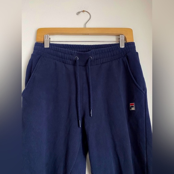 Fila Women’s Sweatpants Blue Navy Joggers Workout Athleisure Comfy Athletic S - Picture 4 of 5
